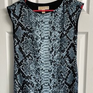 Soft blue, Swarovski crystals, dress by Michael Kors